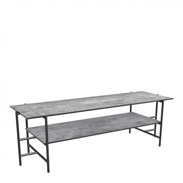 Meuble tv céramique VERSAILLES, 2 finitions Akante