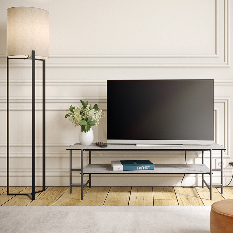 Meuble tv céramique VERSAILLES, 4 finitions Akante