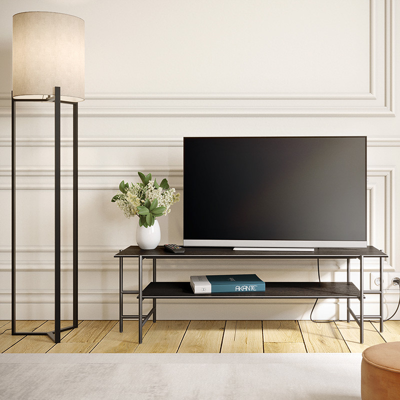 Meuble tv céramique VERSAILLES, 6 finitions Akante