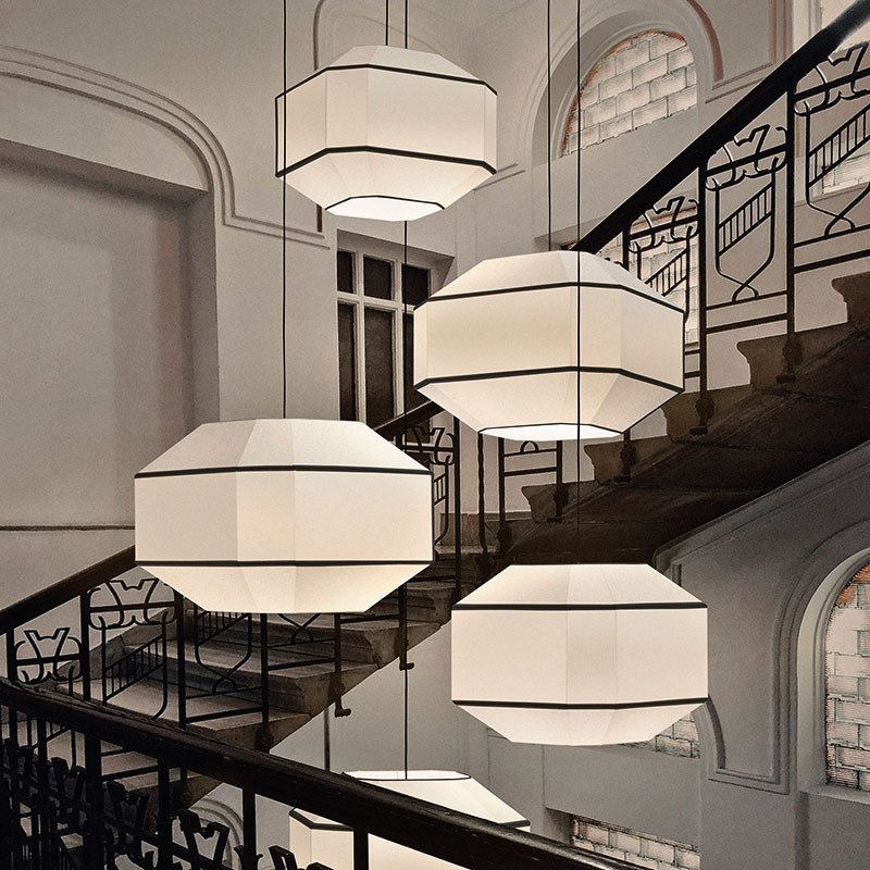 Suspension art déco BAUHAUS, 2 tailles Acb Lighting