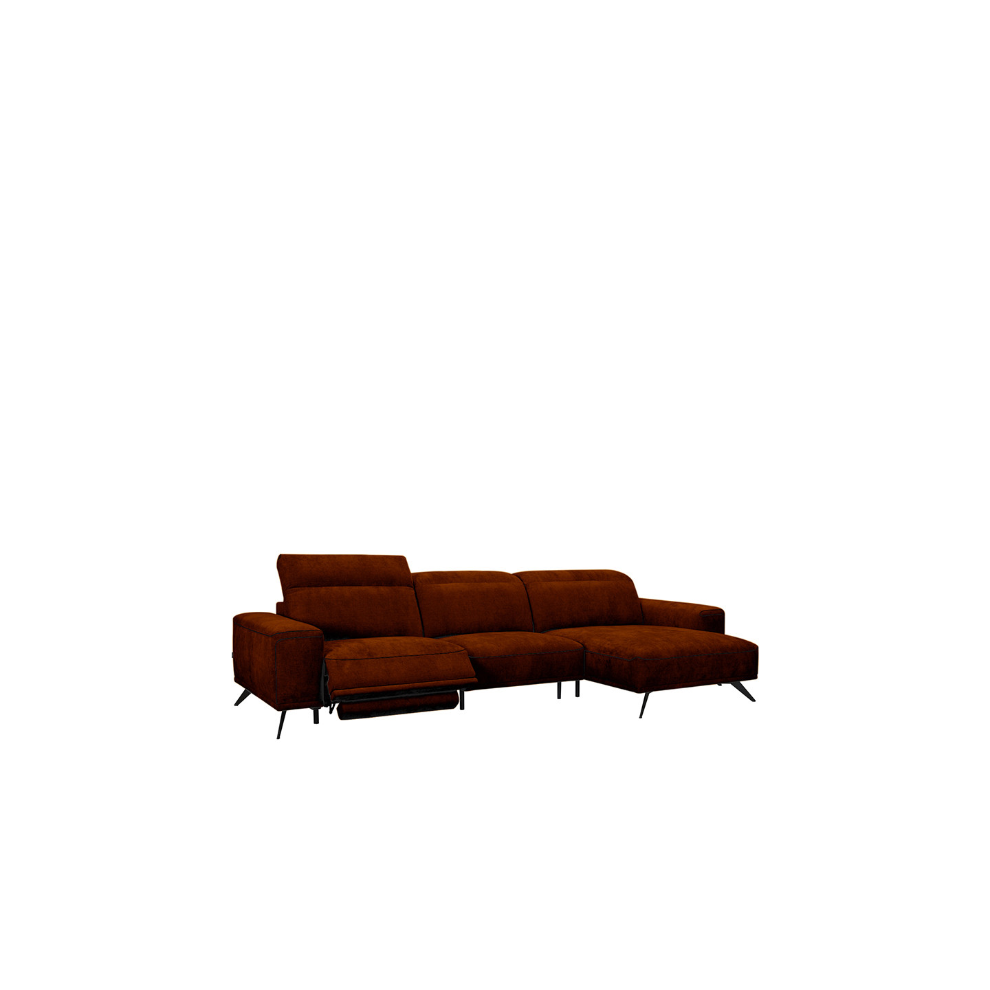 Canapé modulable ALPINE, tissu velours Adore en 6 coloris Vilmers