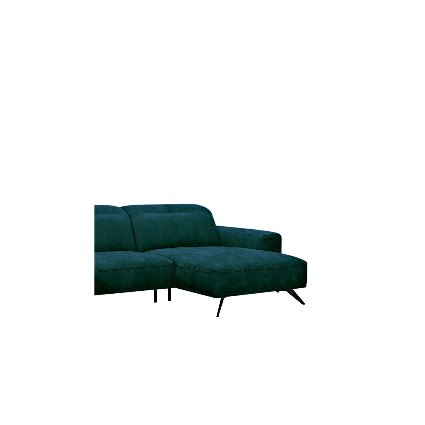 Canapé modulable ALPINE, tissu velours Adore en 6 coloris Vilmers