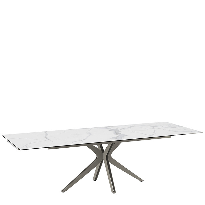 Table rectangulaire extensible INFLUENCE, 7 finitions Akante