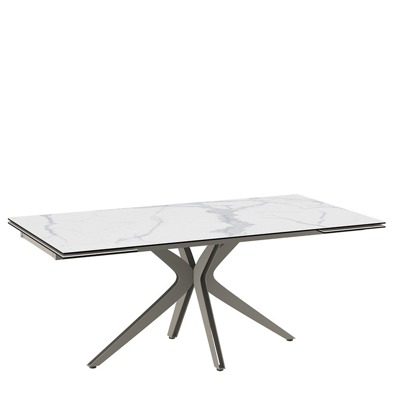 Table rectangulaire extensible INFLUENCE, 7 finitions Akante