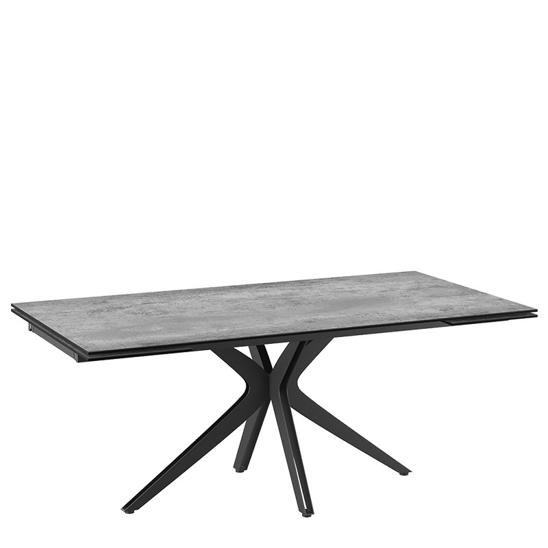 Table rectangulaire extensible INFLUENCE, 7 finitions Akante