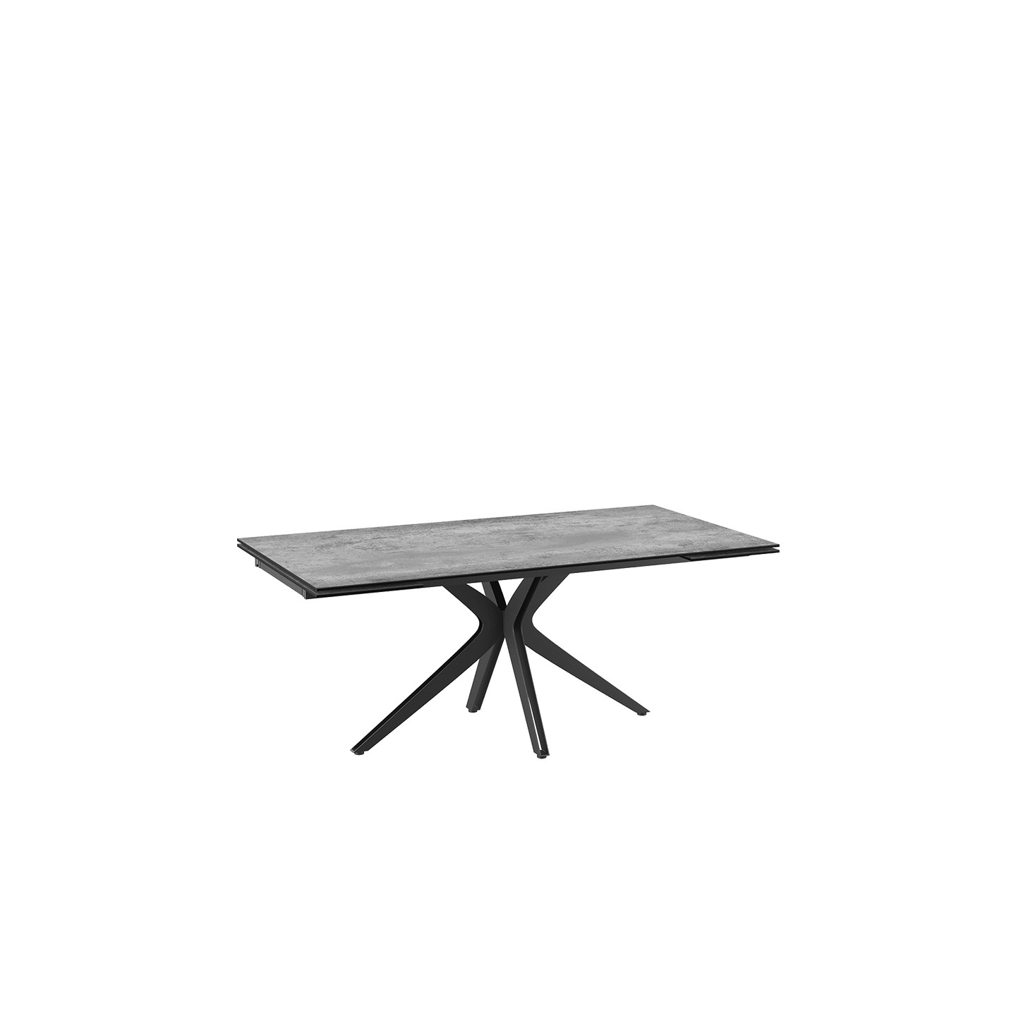 Table rectangulaire extensible INFLUENCE, 7 finitions Akante