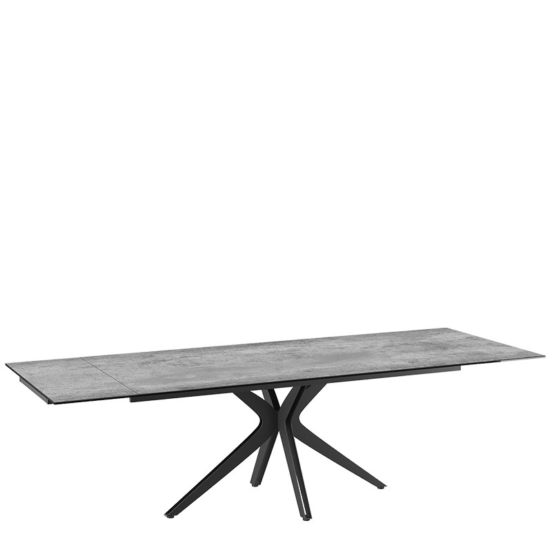 Table rectangulaire extensible INFLUENCE, 7 finitions Akante