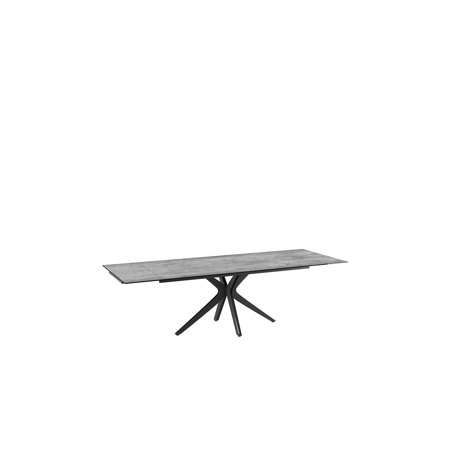 Table rectangulaire extensible INFLUENCE, 7 finitions Akante