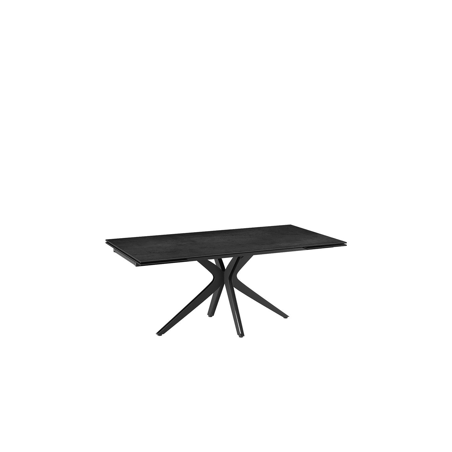 Table rectangulaire extensible INFLUENCE, 7 finitions Akante