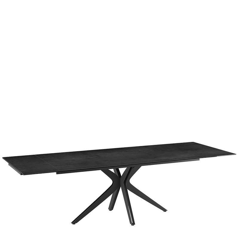 Table rectangulaire extensible INFLUENCE, 7 finitions Akante