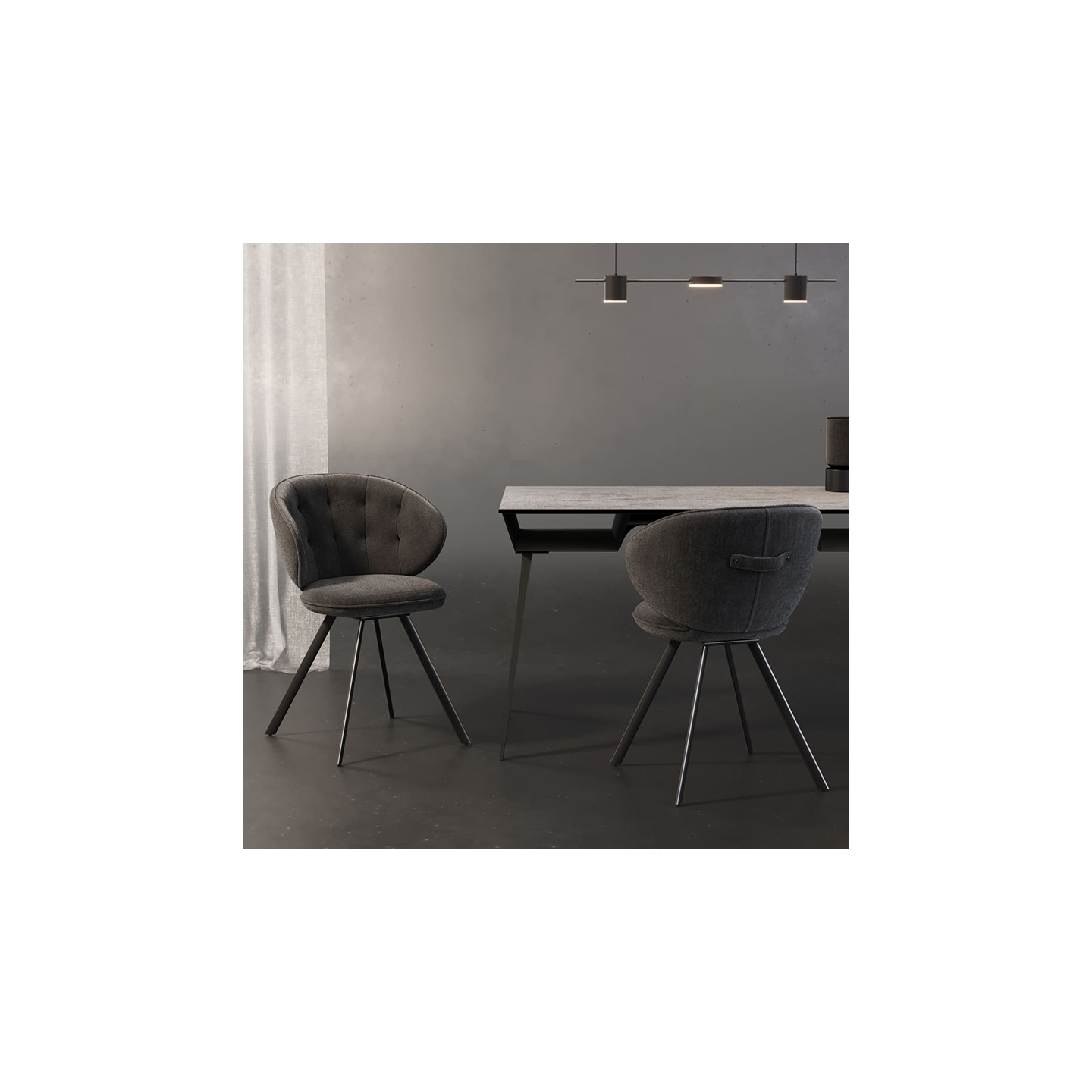 Chaise pivotante NOTTINGHAM, 8 coloris Akante