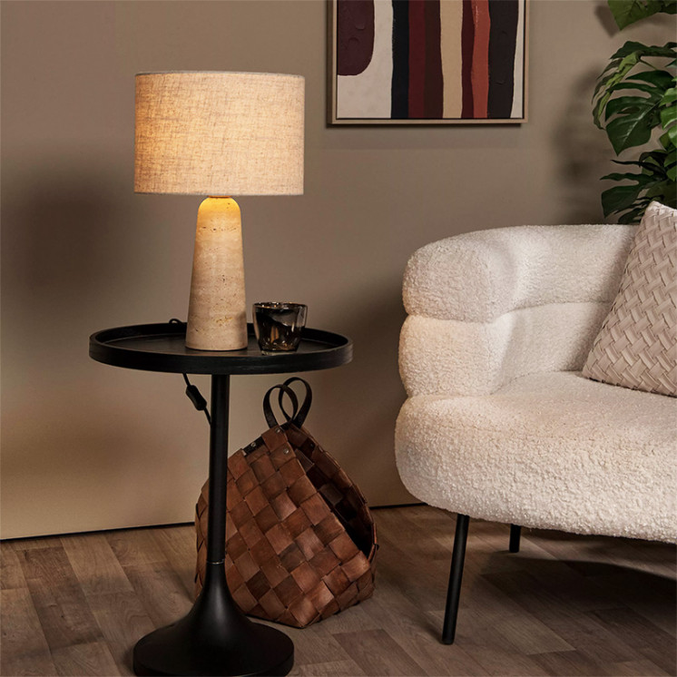 Lampe travertin NIMUE Lucide