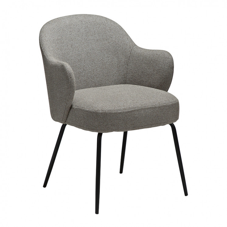 Fauteuil salle à manger confortable BAE pieds noirs, 3 coloris Dan Form