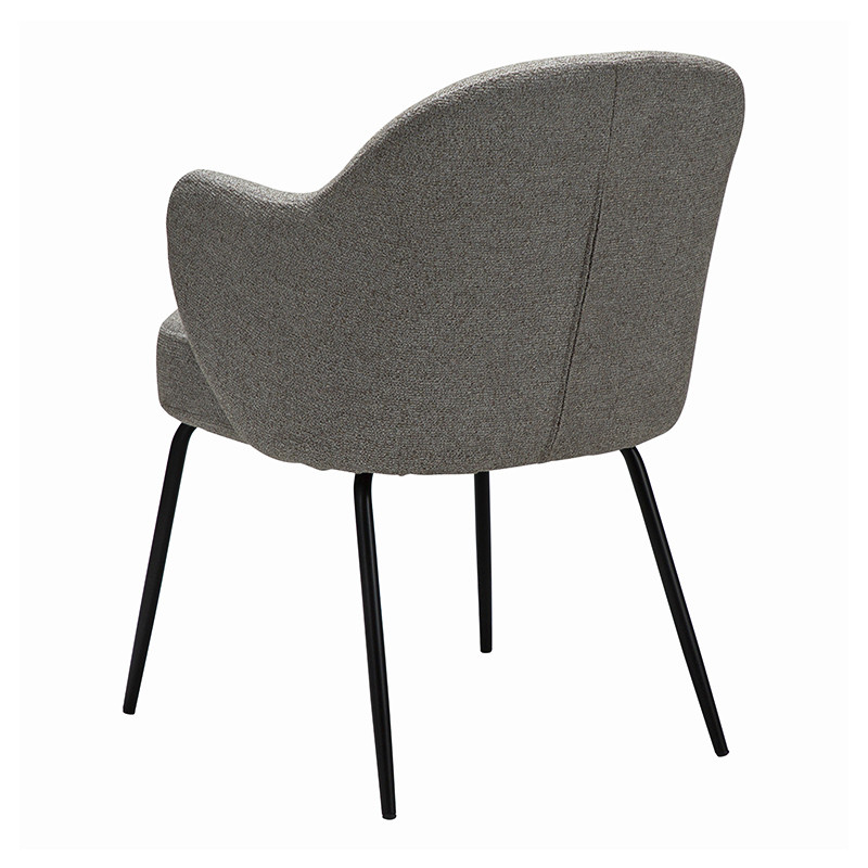 Fauteuil salle à manger confortable BAE pieds noirs, 3 coloris Dan Form