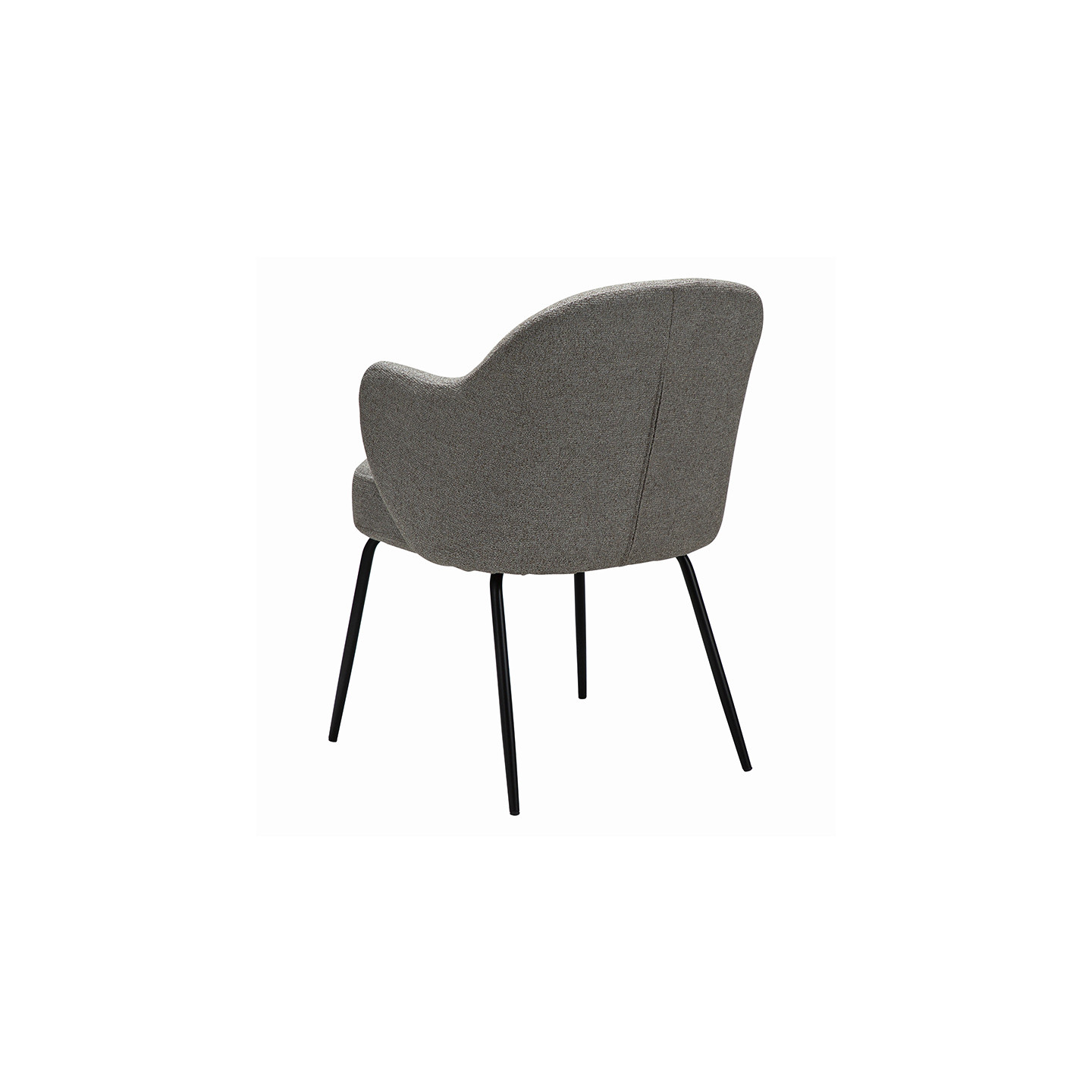 Fauteuil salle à manger confortable BAE pieds noirs, 3 coloris Dan Form
