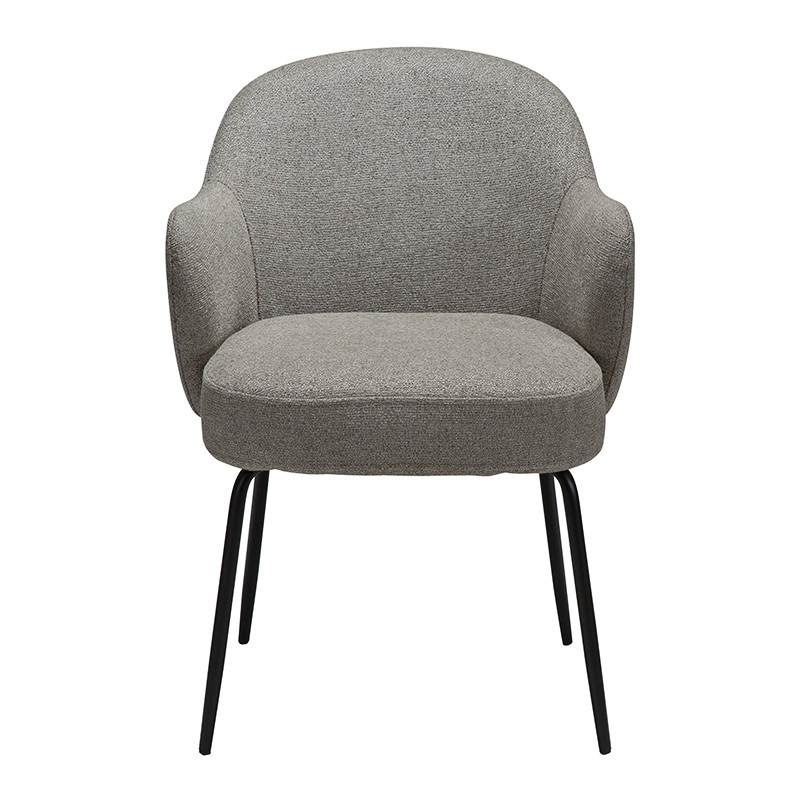 Fauteuil salle à manger confortable BAE pieds noirs, 3 coloris Dan Form