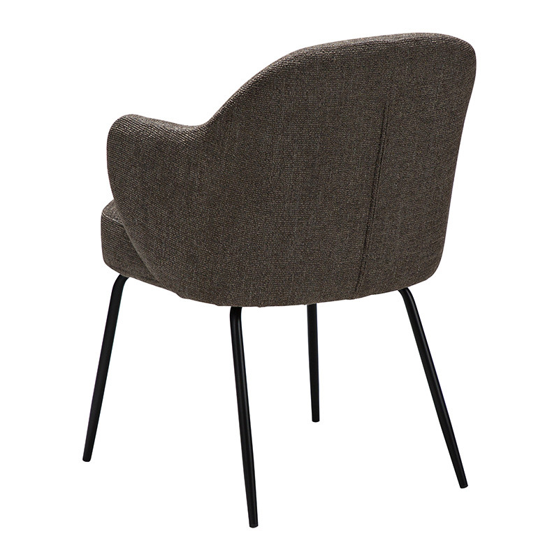 Fauteuil salle à manger confortable BAE pieds noirs, 3 coloris Dan Form
