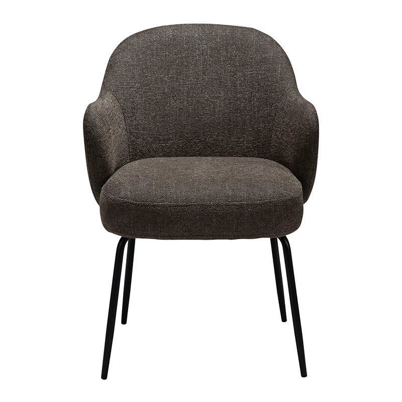 Fauteuil salle à manger confortable BAE pieds noirs, 3 coloris Dan Form