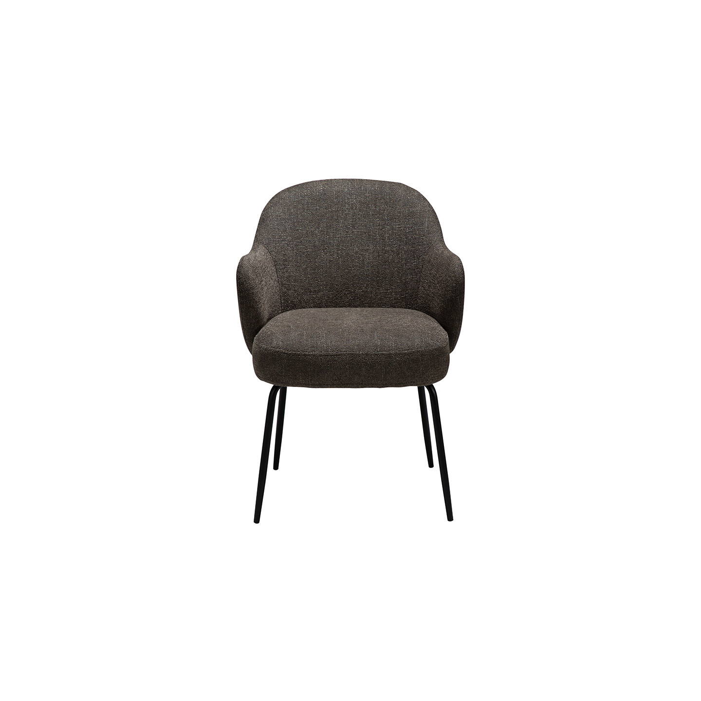 Fauteuil salle à manger confortable BAE pieds noirs, 3 coloris Dan Form
