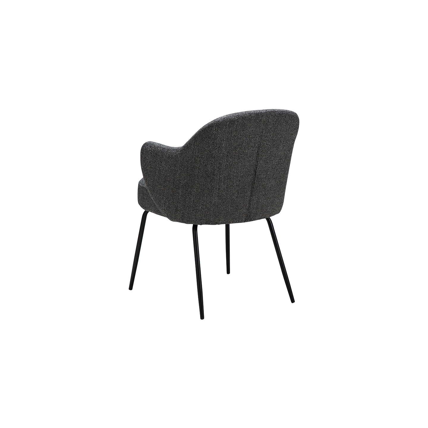 Fauteuil salle à manger confortable BAE pieds noirs, 3 coloris Dan Form
