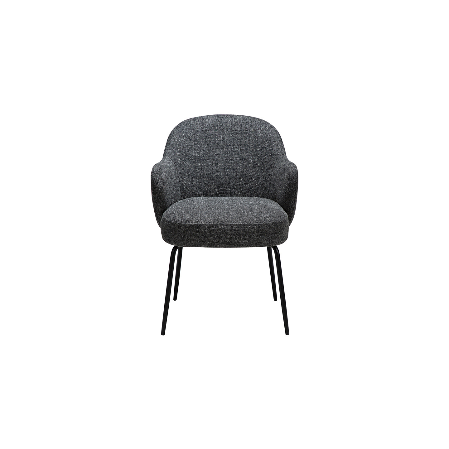 Fauteuil salle à manger confortable BAE pieds noirs, 3 coloris Dan Form