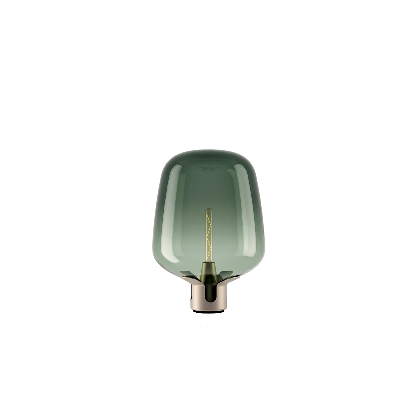 Lampe de table en verre soufflé FLAR, 2 tailles et 2 coloris Lodès