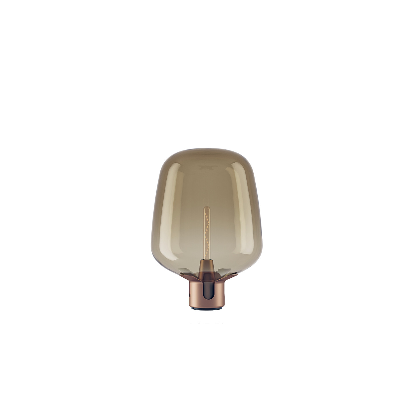 Lampe de table en verre soufflé FLAR, 2 tailles et 2 coloris Lodès