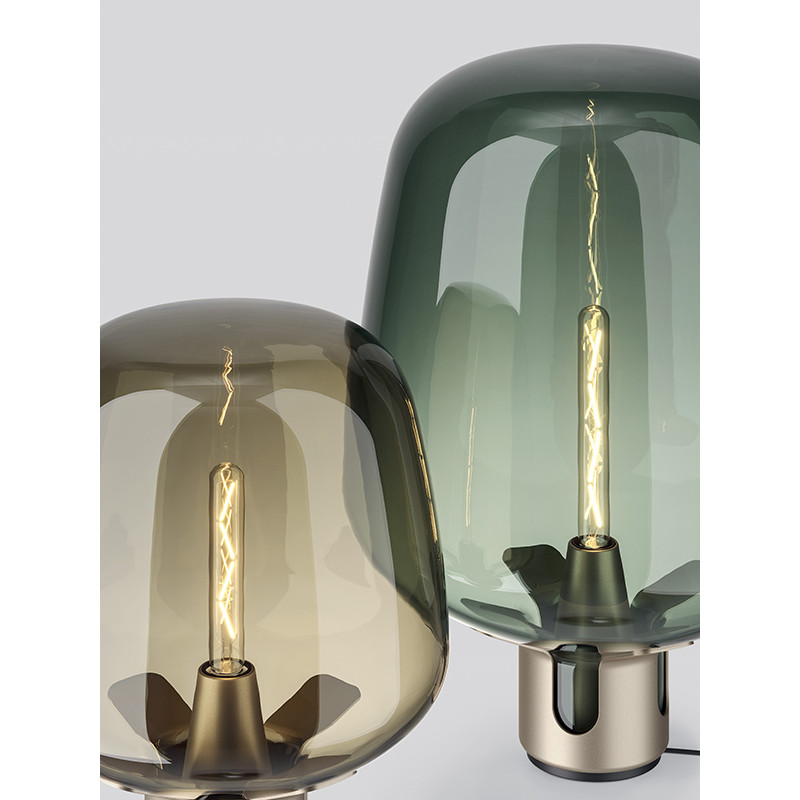 Lampe de table en verre soufflé FLAR, 2 tailles et 2 coloris Lodès