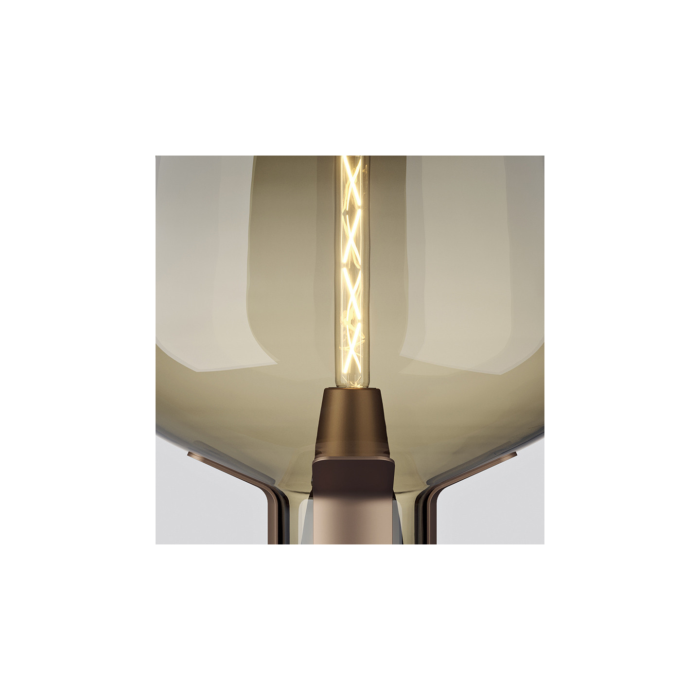 Lampe de table en verre soufflé FLAR, 2 tailles et 2 coloris Lodès