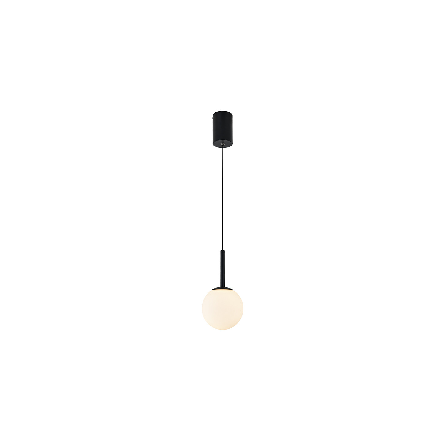 Suspension boule design PUEBLA noir ou or satiné Mantra Iluminacion