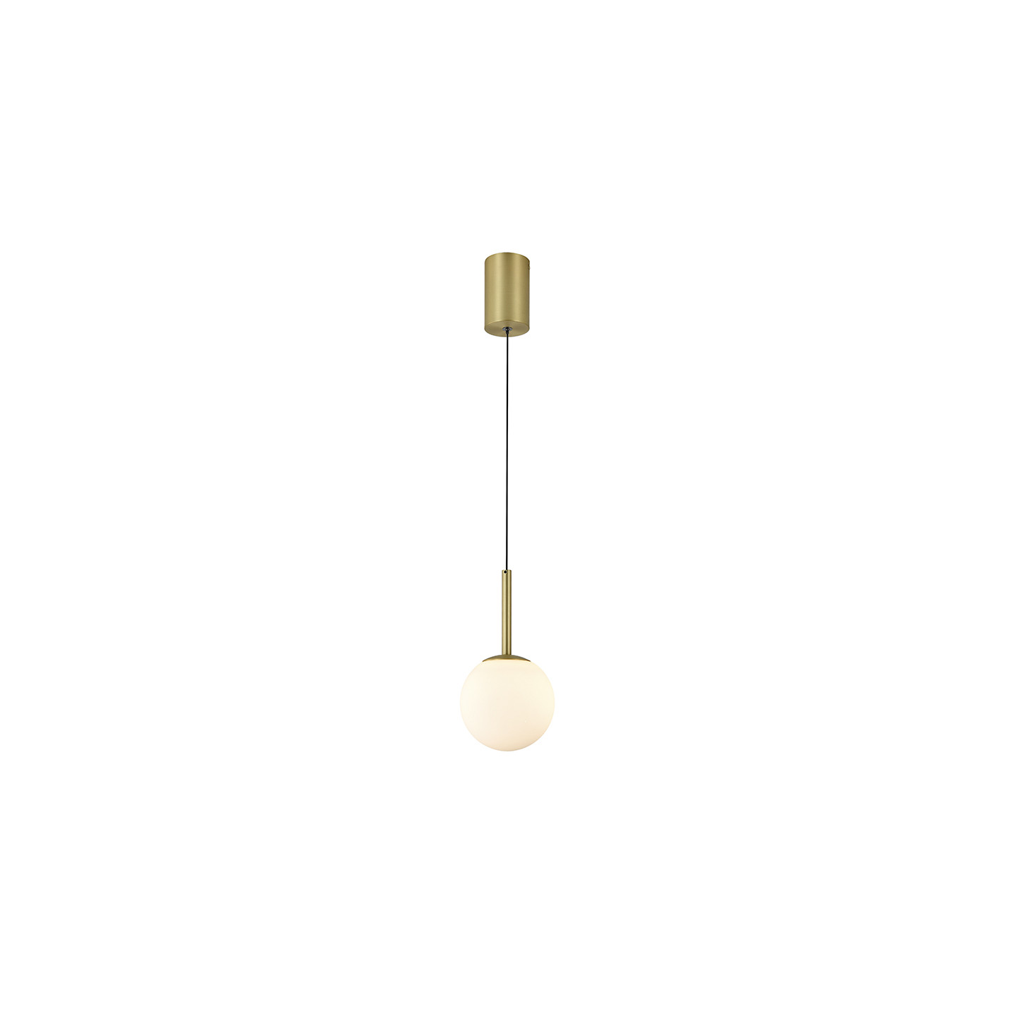 Suspension boule design PUEBLA noir ou or satiné Mantra Iluminacion