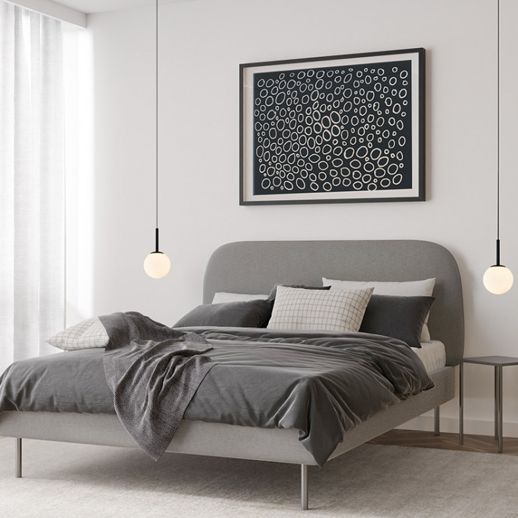 Suspension boule design PUEBLA noir ou or satiné Mantra Iluminacion