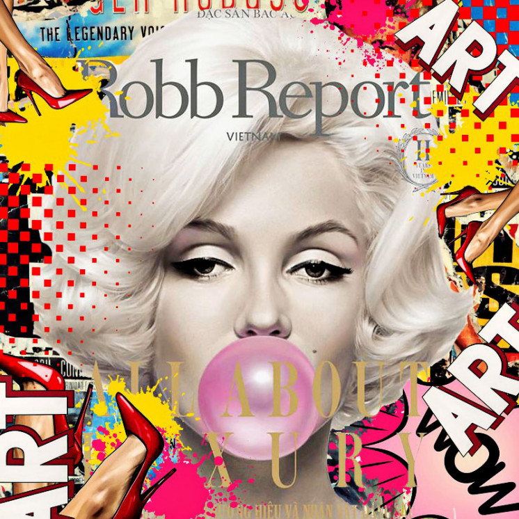 Tableau MARYLIN MONROE par Thierry Auger, 3 tailles Lacorne Décoration