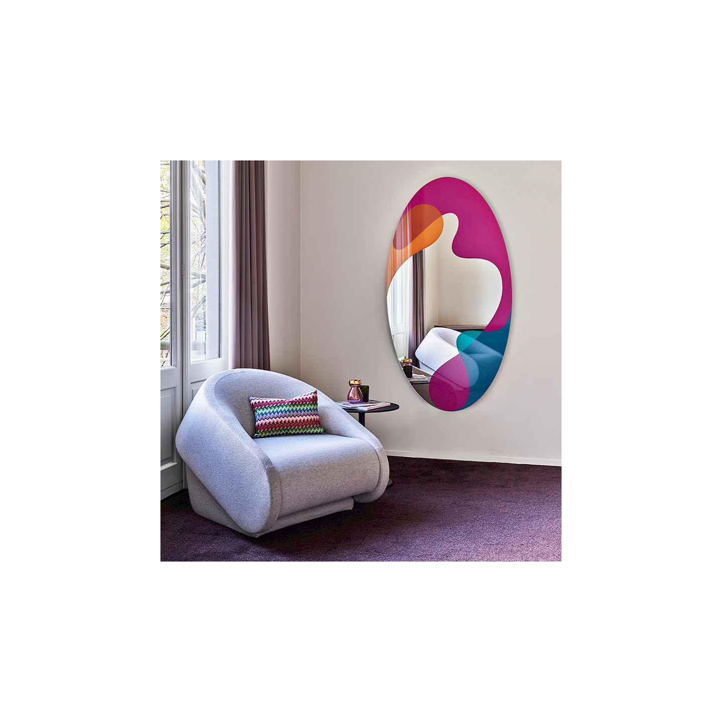 Miroir organique SPEKTRUM par Karim Rachid Deknudt Mirrors