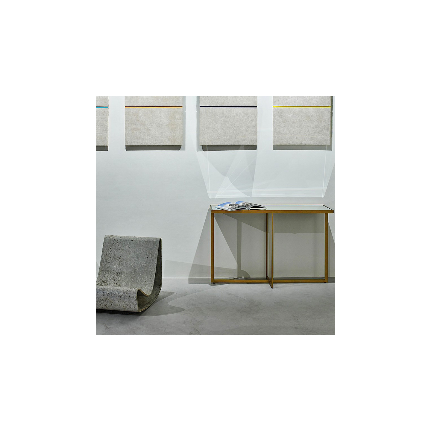 Console dorée TABLO BRONZE Dekundt Mirrors