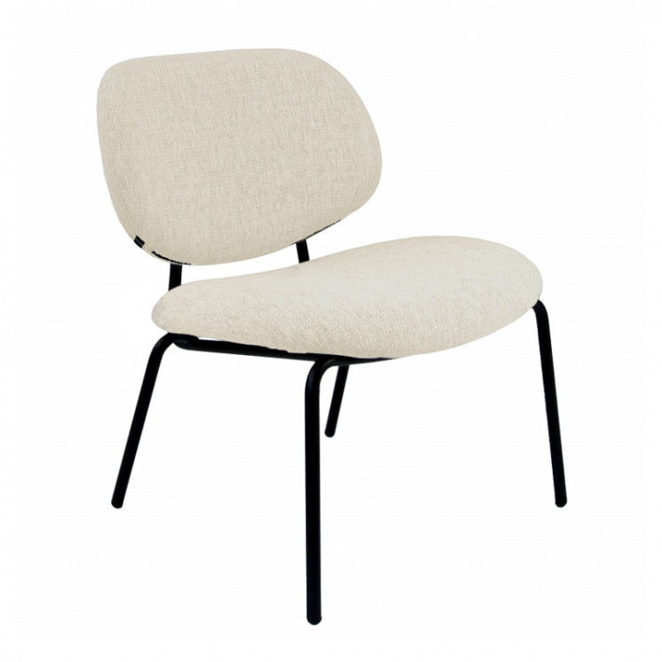 Fauteuil lounge FAUTEUIL CLAM, tissu chiné 9 coloris Resistub Productions
