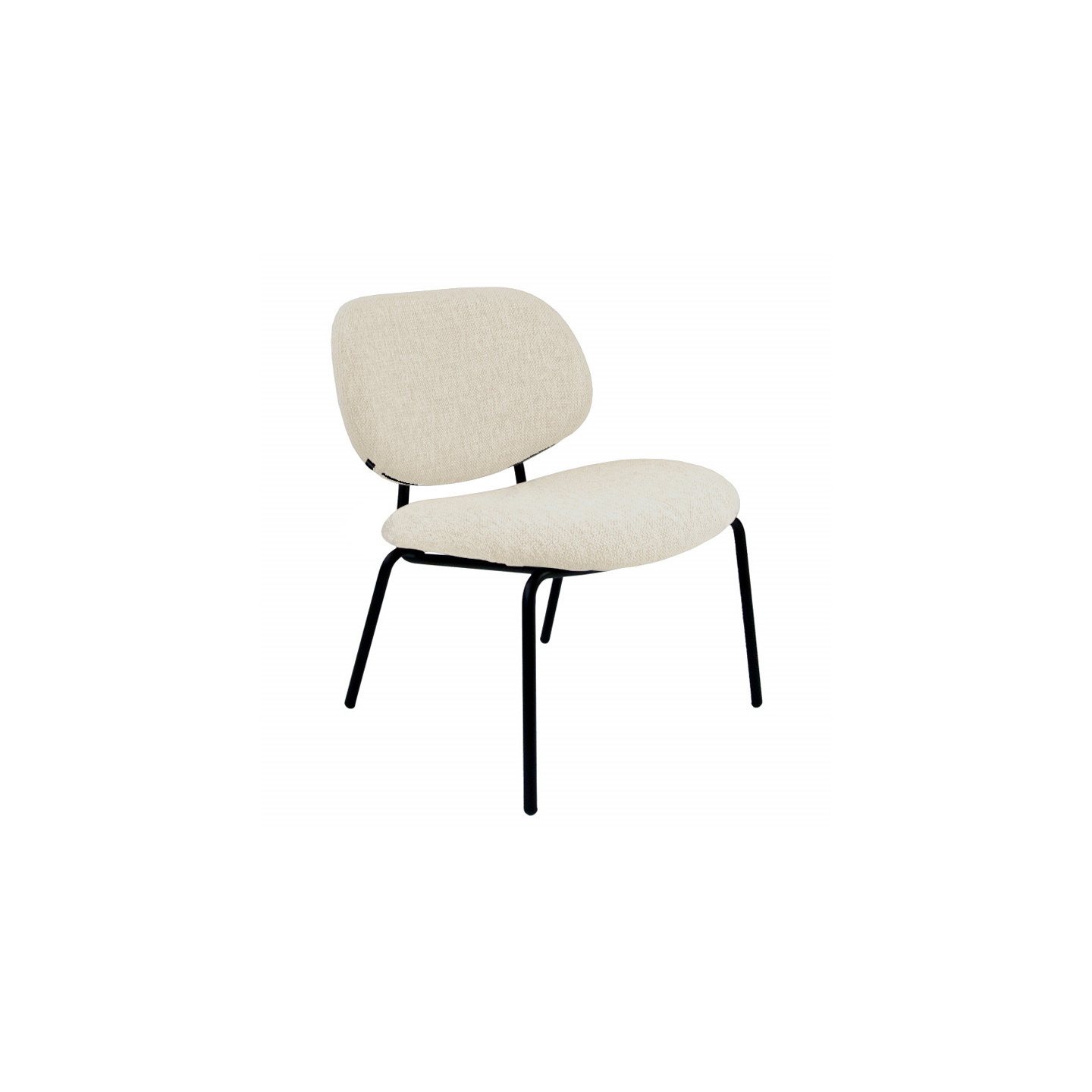 Fauteuil lounge FAUTEUIL CLAM, tissu chiné 9 coloris Resistub Productions