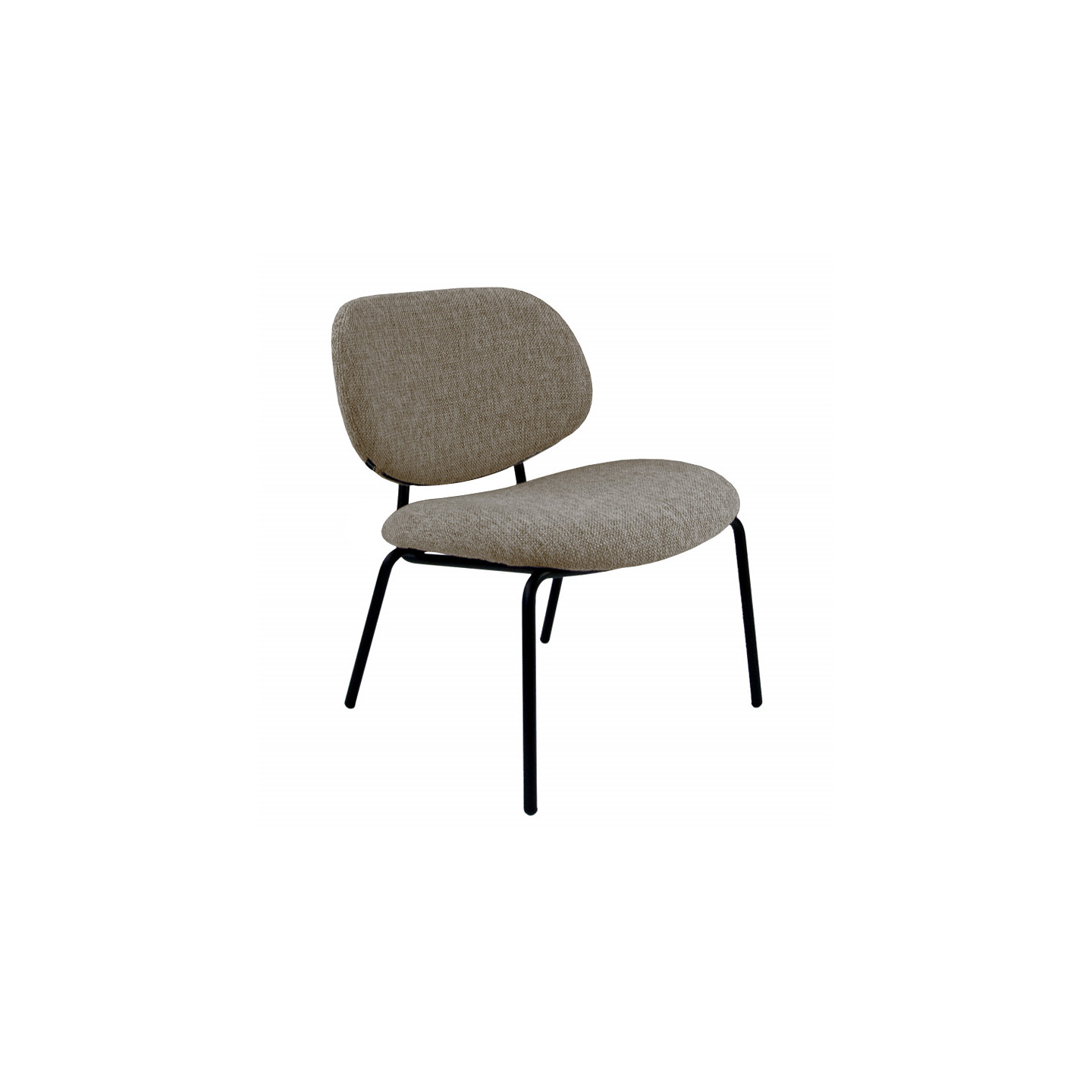 Fauteuil lounge FAUTEUIL CLAM, tissu chiné 9 coloris Resistub Productions