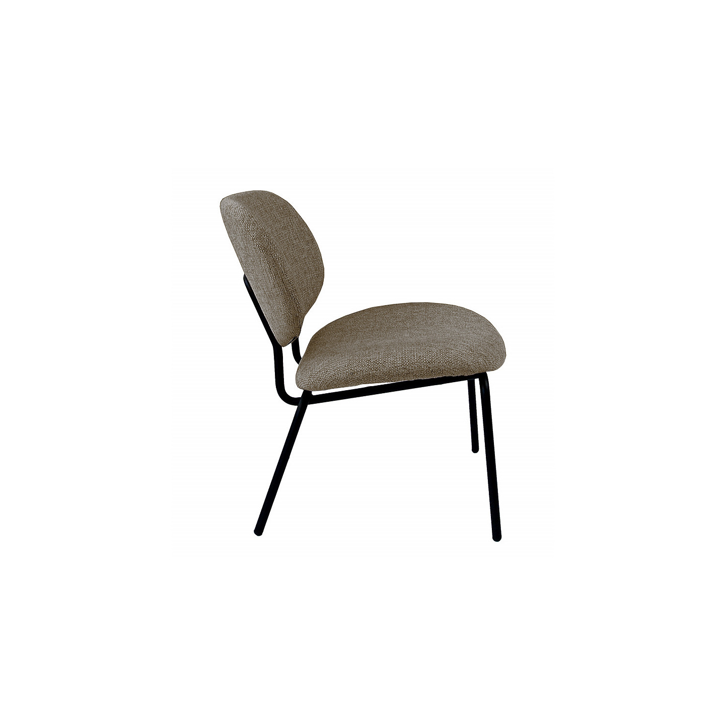 Fauteuil lounge FAUTEUIL CLAM, tissu chiné 9 coloris Resistub Productions