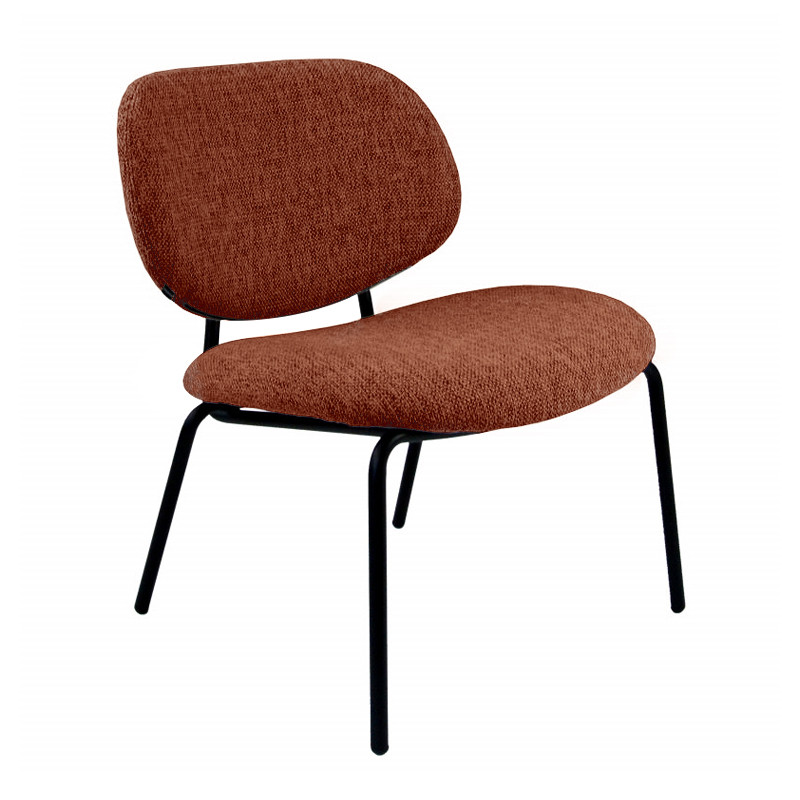 Fauteuil lounge FAUTEUIL CLAM, tissu chiné 9 coloris Resistub Productions
