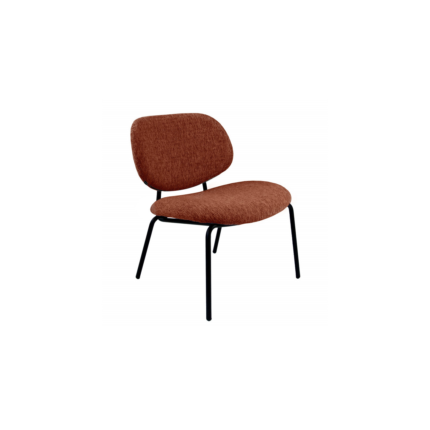 Fauteuil lounge FAUTEUIL CLAM, tissu chiné 9 coloris Resistub Productions