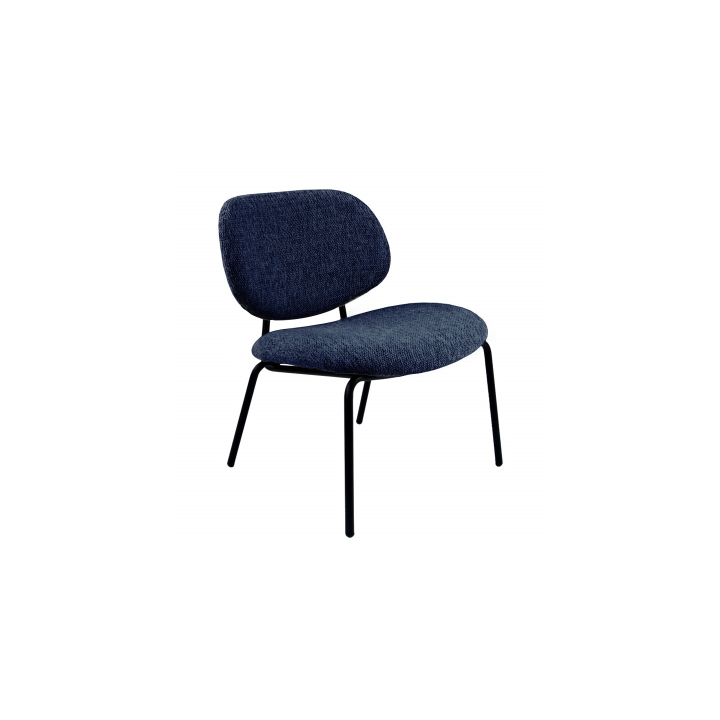 Fauteuil lounge FAUTEUIL CLAM, tissu chiné 9 coloris Resistub Productions