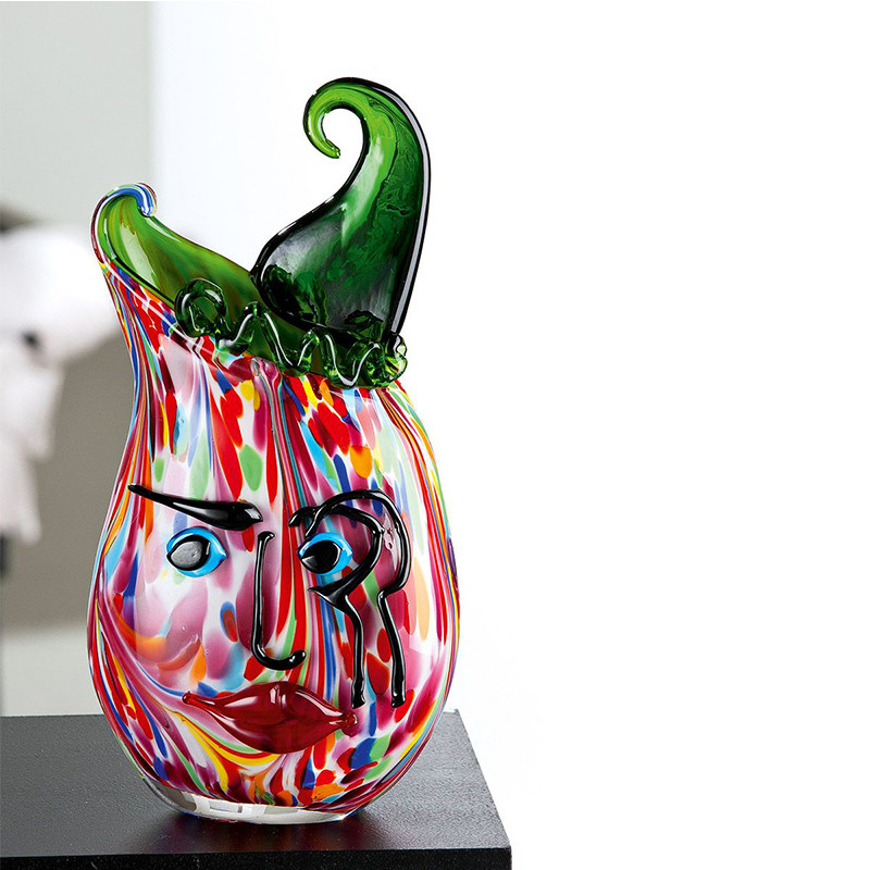 Vase en verre soufflé VENITO, verre multicolore Gilde