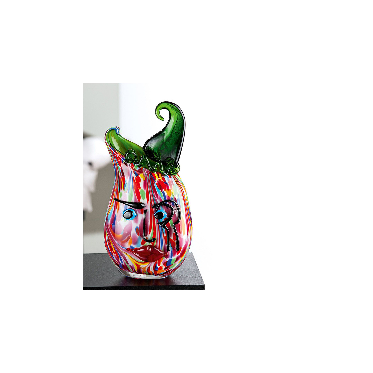 Vase en verre soufflé VENITO, verre multicolore Gilde