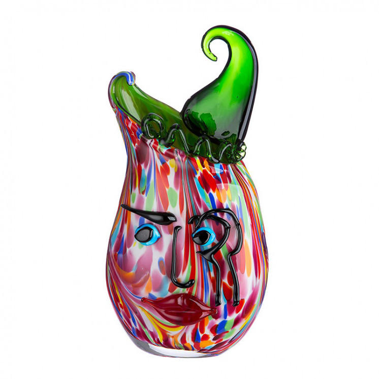 Vase en verre soufflé VENITO, verre multicolore Gilde