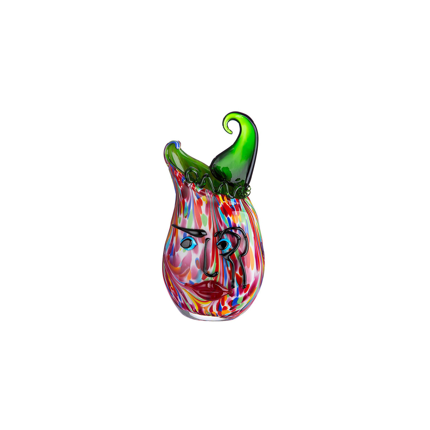 Vase en verre soufflé VENITO, verre multicolore Gilde