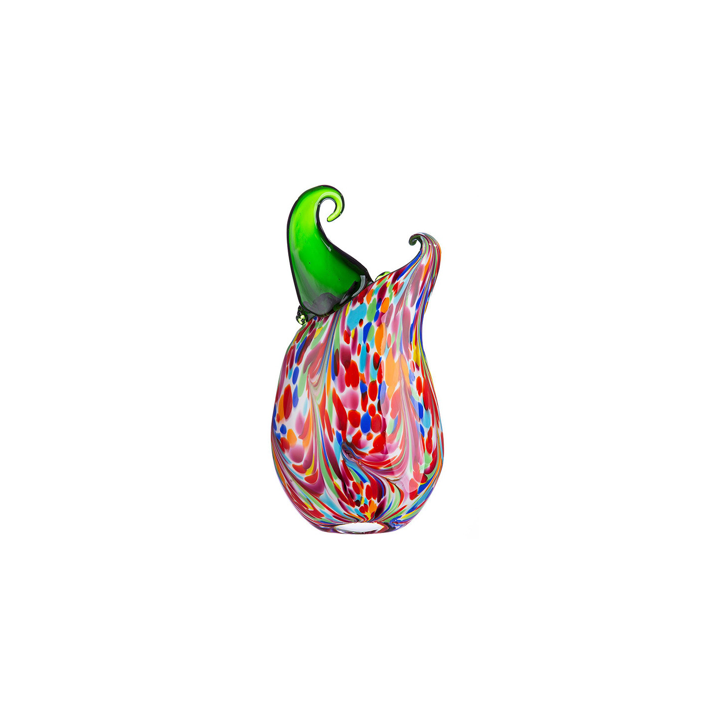 Vase en verre soufflé VENITO, verre multicolore Gilde