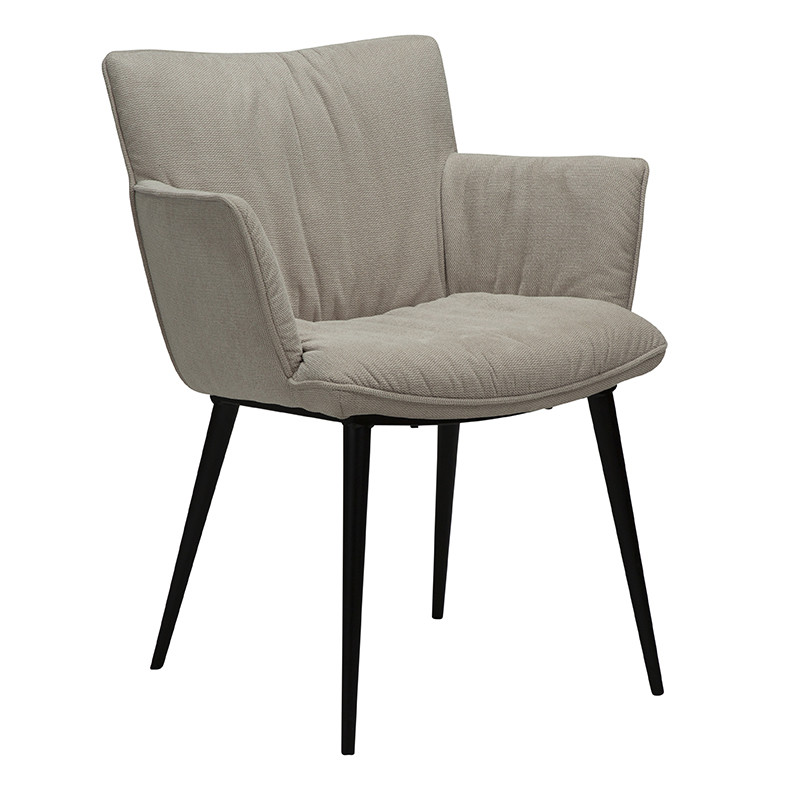 Chaise de salle à manger confortable JOIN, tissu Fabric en 2 coloris Dan Form