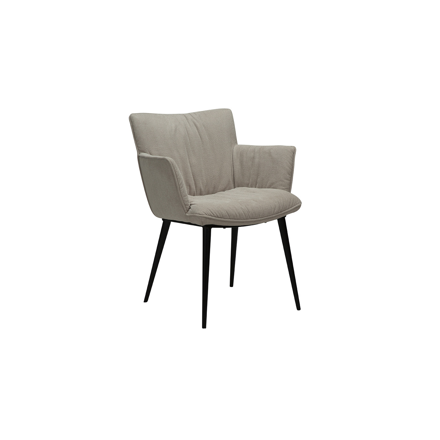 Chaise de salle à manger confortable JOIN, tissu Fabric en 2 coloris Dan Form