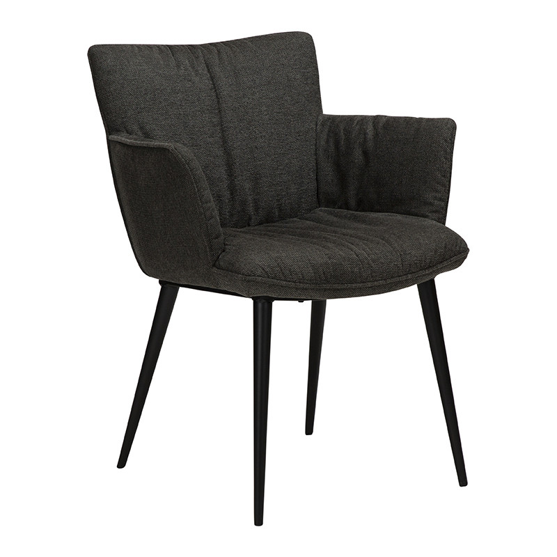 Chaise de salle à manger confortable JOIN, tissu Fabric en 2 coloris Dan Form